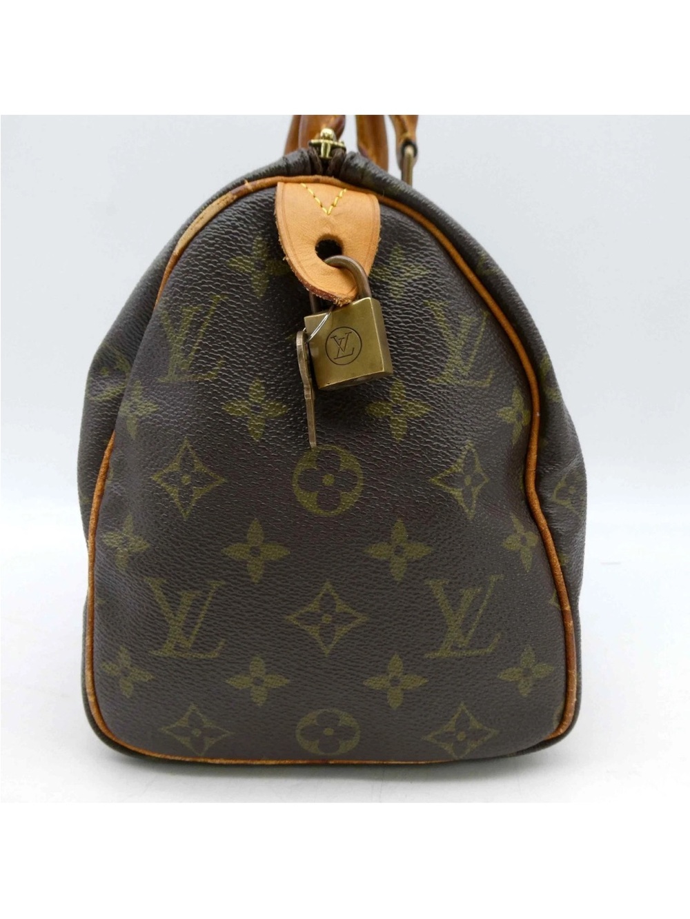 Authentic Vintage Louis Vuitton Monogram Speedy 25 with Original Lock & Key - Picture 4 of 15